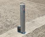 RetractaPost-GL 500 - galvanised steel retractable post 