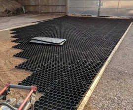 New surface for waterlogged commercial yard