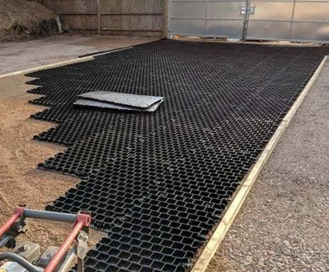 New surface for waterlogged commercial yard