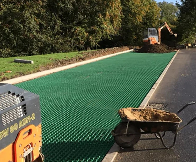 CORE GRASS Additional parking installation using core grass 40-60