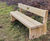 Heavy-duty timber park benches for National Trust 2