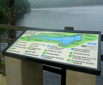 Outdoor visitor information signs
