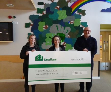 West Fraser marks safety milestone success with charity donations