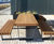 RailRoad - recycled steel and timber outdoor picnic bench & table 0
