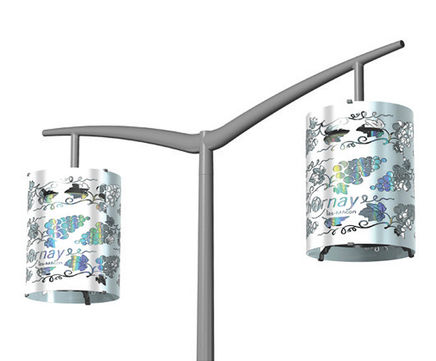 Boreal decorative contemporary public lighting luminaire