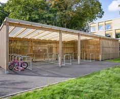 Cycle parking, buggy shelters and seating for primary school