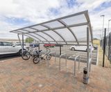 Cycle shelters and racks for 235,000 sq ft industrial estate - on this page