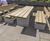 Picnic tables for cafe at Rother Valley Country Park, Sheffield 1