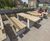 Picnic tables for cafe at Rother Valley Country Park, Sheffield 0