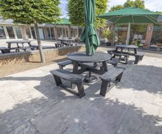 Recycled plastic picnic table sets - The Garden House, Rotherham