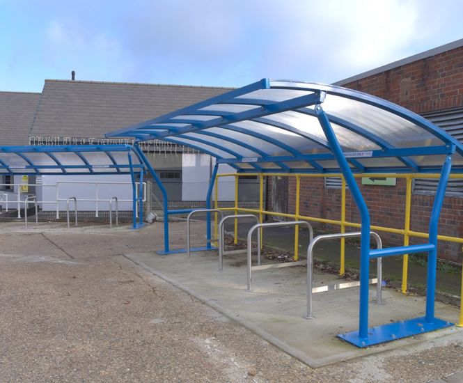 Cycle shelters and stands for three council car parks