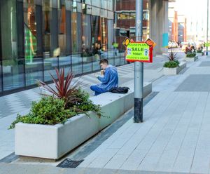 External seating and planters - School of Digital Arts (SODA)