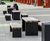 Seating and waste collection units for state-of-the-art building 0