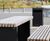 Seating and waste collection units for state-of-the-art building 8