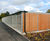 Deacon - steel and timber cycle shelter with optional gates 1