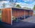 Deacon - steel and timber cycle shelter with optional gates 0