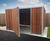 Deacon - steel and timber cycle shelter with optional gates 2
