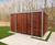 Deacon - steel and timber cycle shelter with optional gates 11