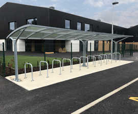 Eastbrook cycle shelter