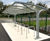 Eastbrook - steel cycle shelter with PET roof 6