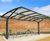Eastbrook - steel cycle shelter with PET roof 9