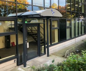 Melford - freestanding metal doorway entrance canopy