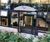 Melford - freestanding metal doorway entrance canopy 3