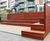 Podium contemporary steel and timber bench 5