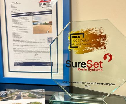 SureSet Takes Home the Design & Build Award for Best Permeable Re