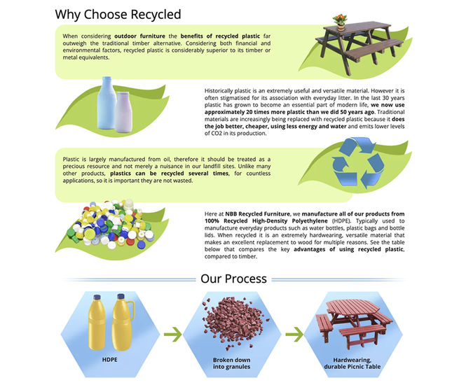 NBB Recycled Furniture Celebrates recycling of Over 120m bottles