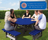King Charles III Coronation octagonal recycled plastic picnic set - on this page