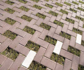 Greenbrick permeable pavers for grassed areas