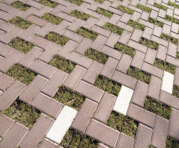 Greenbrick permeable pavers for grassed areas
