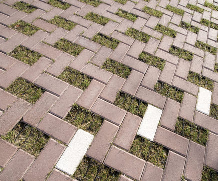 Greenbrick permeable pavers for grassed areas