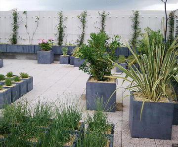 Premium Cube square fibreglass planter