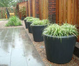 Premium Round Tapered fibreglass planter - on this page
