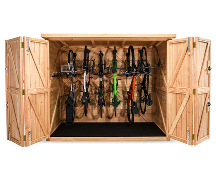 V-shed vertical space-saving bike shed and general storage unit