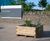 Moveable timber planters and seating for traffic management at campus 3