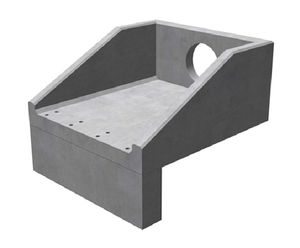 R18A rectangular, single-piece concrete headwalls