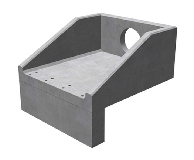 R18A Rectangular Headwall Range - precast single piece concrete headwalls