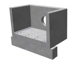 R18B rectangular, single-piece concrete headwalls