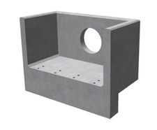 R20B rectangular, single-piece concrete headwalls