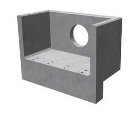 R20B rectangular, single-piece concrete headwalls 