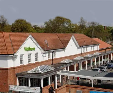 Double roman tiles, Waitrose, Welwyn Garden City