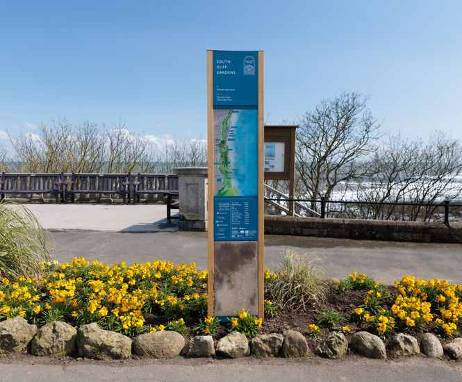 WAY2GO Signage Family for South Cliff Gardens, Scarborough