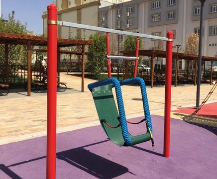 Midi Easy-Swing - steel playground swing for children aged 4+