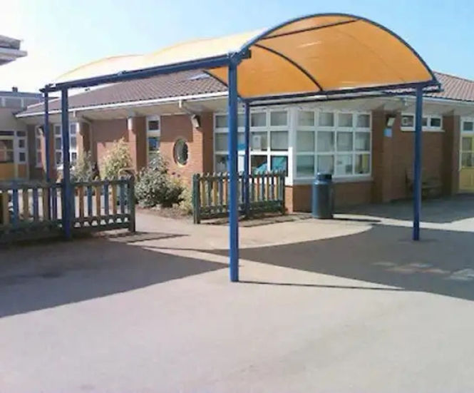 Ascot barrel vault canopy Clovis Canopies