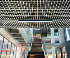 TVS Acoustic Metal Open Cell ceiling tile system