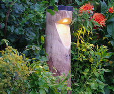 Bosco - solar powered illuminated timber bollard