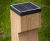 Eye (Solar) - oak timber outdoor pathway bollard lighting 1